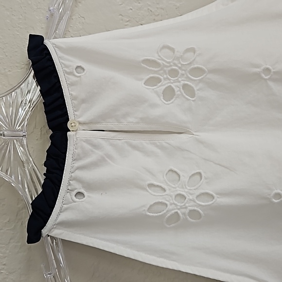 J Crew sleeveless eyelet‎ peplum blouse size small - Picture 10 of 16